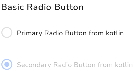 basic radio button
